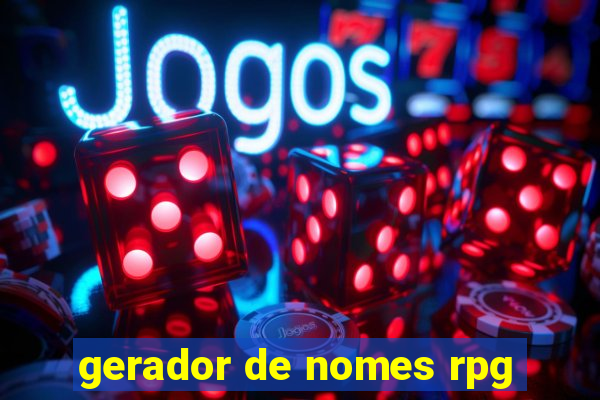 gerador de nomes rpg